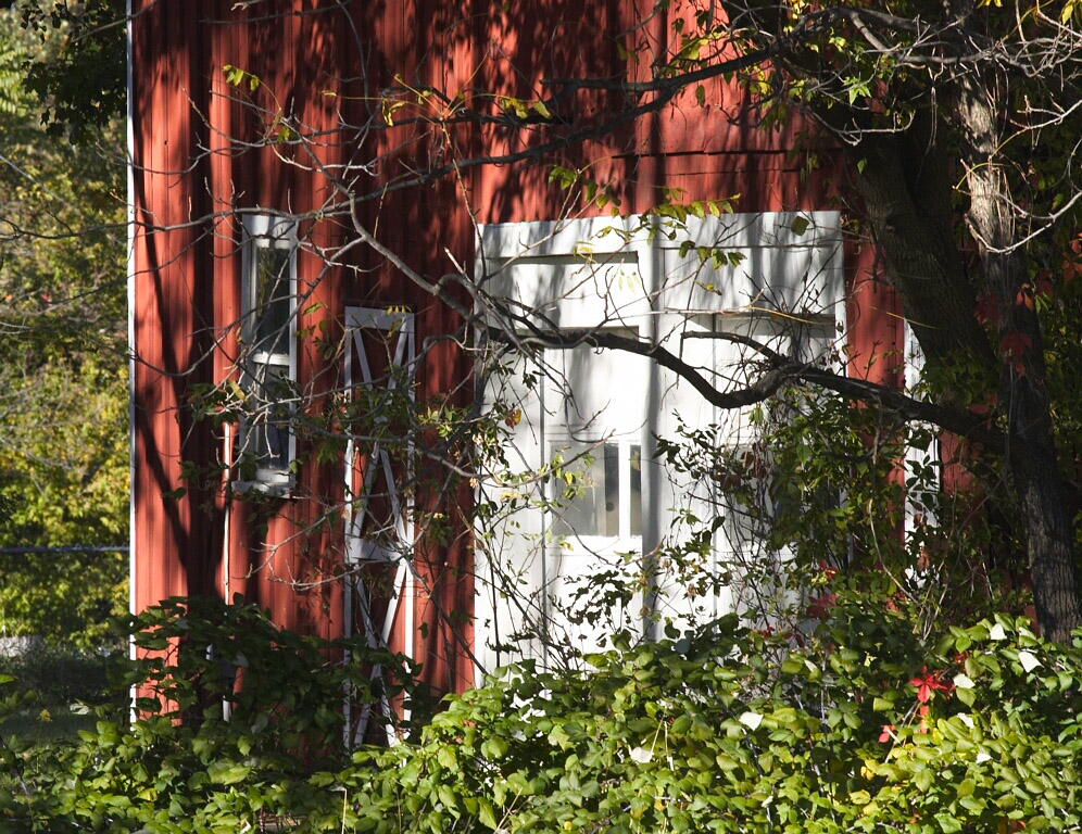 white barn doors